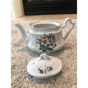 Price Kensington Potteries England White With Floral Pattern Design